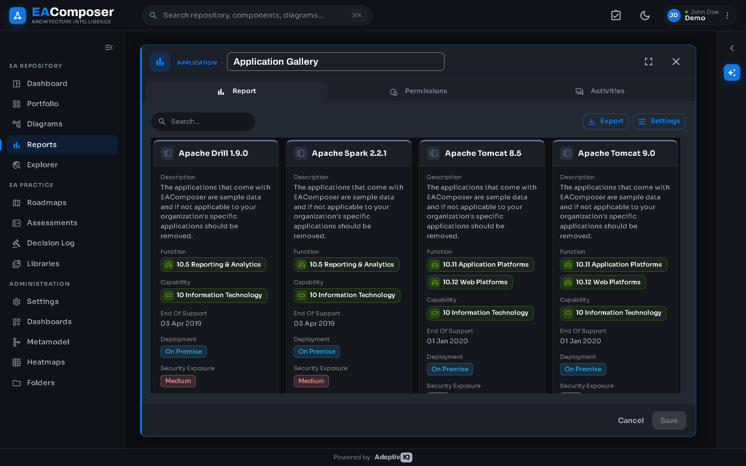 EA Composer — Application Gallery