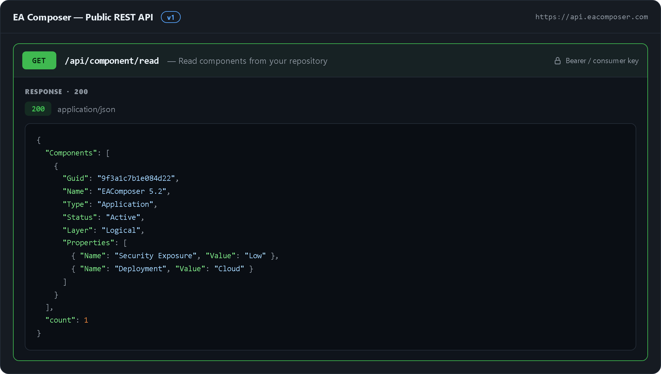 EA Composer — REST API — connect your whole toolchain